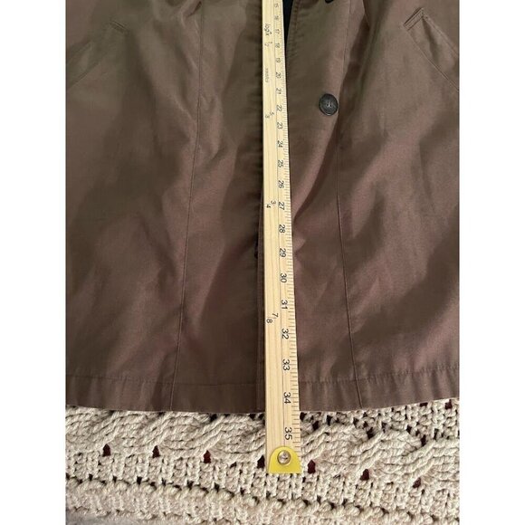 Gallery Petite Brown Coat REMOVEABLE LINING WOMEN'SSZ  PM Polyester/Acrylic Blen - Picture 3 of 14